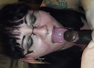 Interracial blowjob