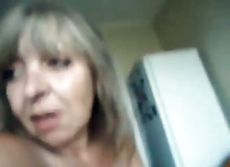 Mature blonde with big tits fucked and squirted in the face