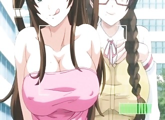 Gros nichons manga pressant une bite dure