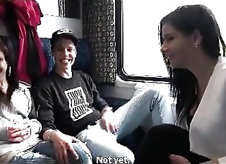 Gangbang in train